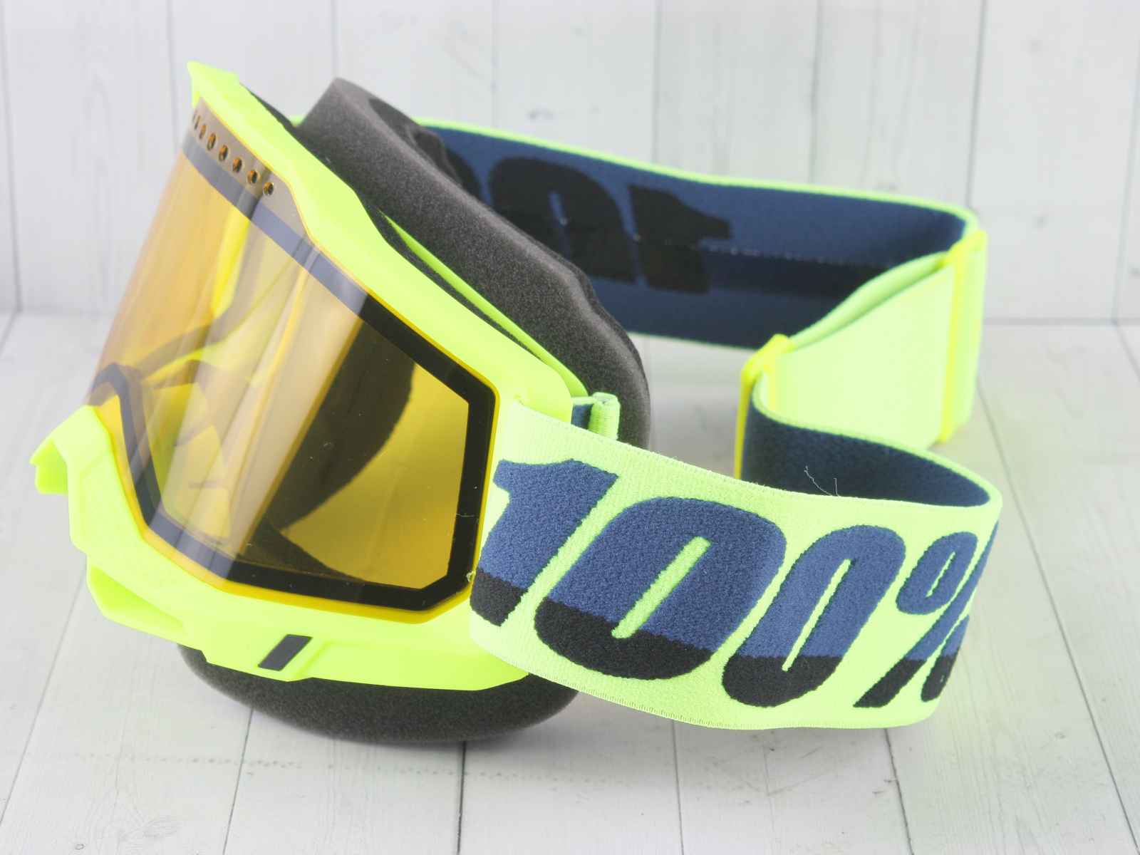 100% ACCURI SNOWMOBILE Goggle Fluo/Yellow-Yellow Lens 売って買う 