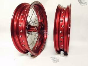 Диски в сборе Supermoto RIDE IT 14-14 Красные