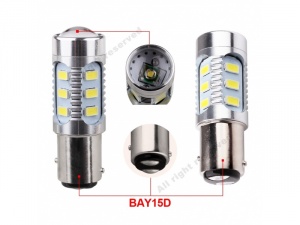 Лампа BAY15D/1157 (2 уса) 12V p21/5w led