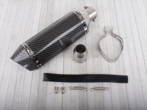 Глушитель AKRAPOVIC #11 (двойной) шестигранный карбон